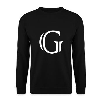 Lettre G - Sweat-shirt Unisexe - noir - Devant - Alina (178cm) & Michal (187cm)