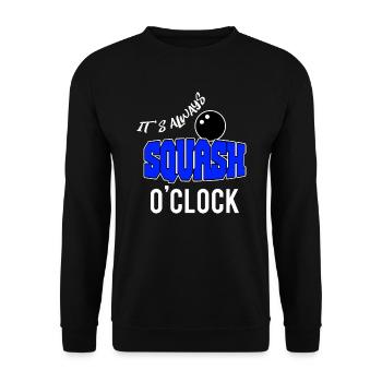 squash - Unisex Pullover - Schwarz - Vorne - Alina (178cm) & Michal (187cm)
