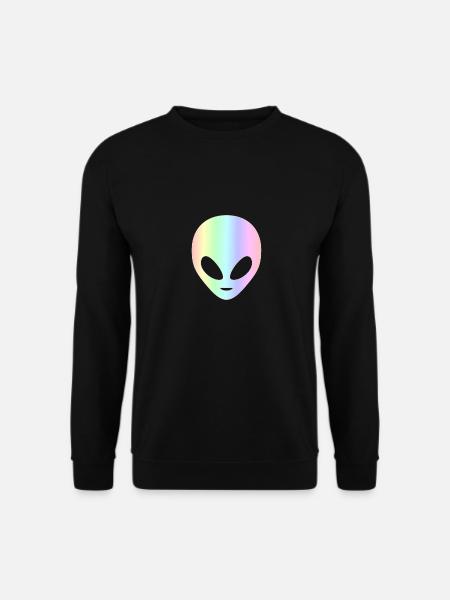 Alien | Weltraum Zeichen Ausserirdisch Geschenk - Unisex Pullover - Schwarz
