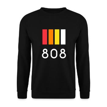 808 drum machine - Unisex Sweatshirt - black - Front - Alina (178cm) & Michal (187cm)