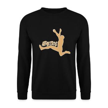 athletics athletics - Unisex Sweatshirt - black - Front - Alina (178cm) & Michal (187cm)