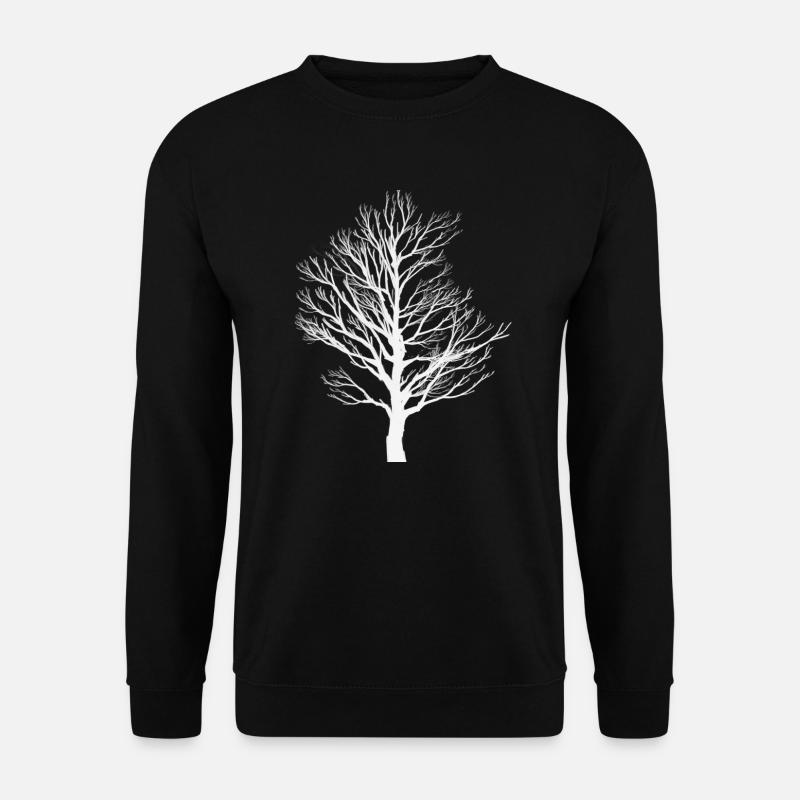 Winter Motiv Schnee Baum Geschenk TShirt - Unisex Pullover - Schwarz