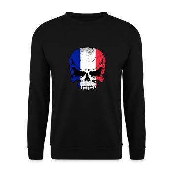 Frankreich france french - Unisex Pullover - Schwarz - Vorne - Alina (178cm) & Michal (187cm)