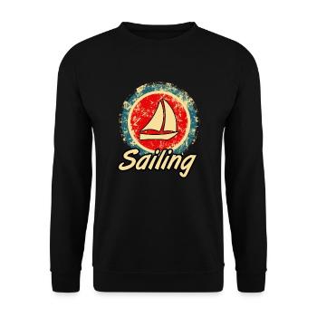 voile rétro - Sweat-shirt Unisexe - noir - Devant - Alina (178cm) & Michal (187cm)