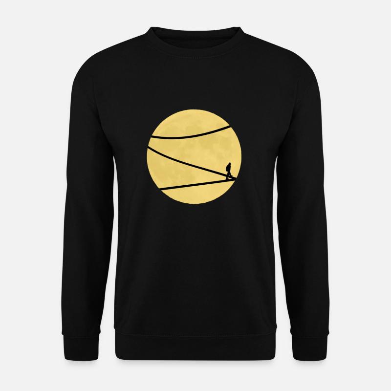mond - Unisex Pullover - Schwarz
