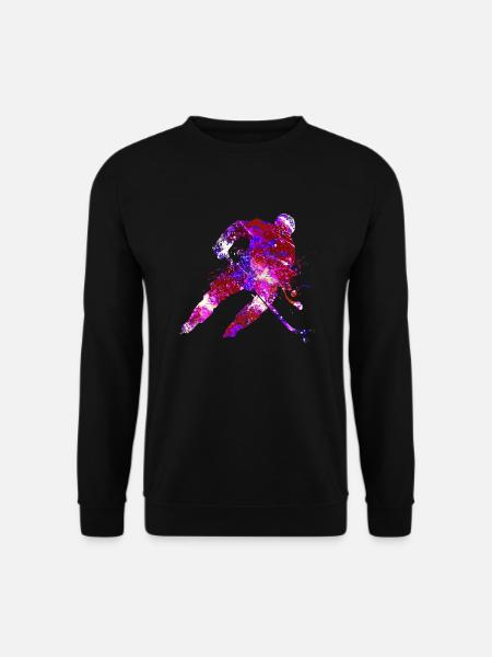 eishockey spieler - Unisex Pullover - Schwarz