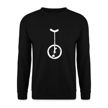 monocycle hockey monocycle - Sweat-shirt Unisexe - noir - Devant - Alina (178cm) & Michal (187cm)