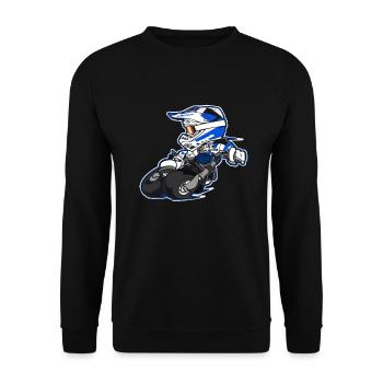 Moto Supermoto Enduro cadeau - Sweat-shirt Unisexe - noir - Devant - Alina (178cm) & Michal (187cm)