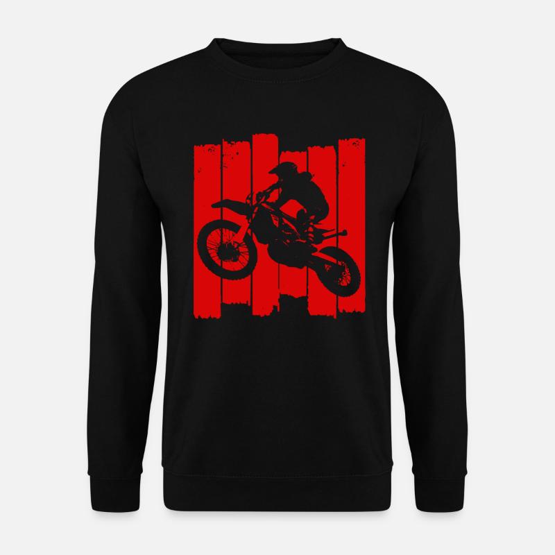 Boards with motocross design - Unisex Sweatshirt - black
