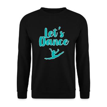 laisse danser. Danse sport hobby danse - Sweat-shirt Unisexe - noir - Devant - Alina (178cm) & Michal (187cm)