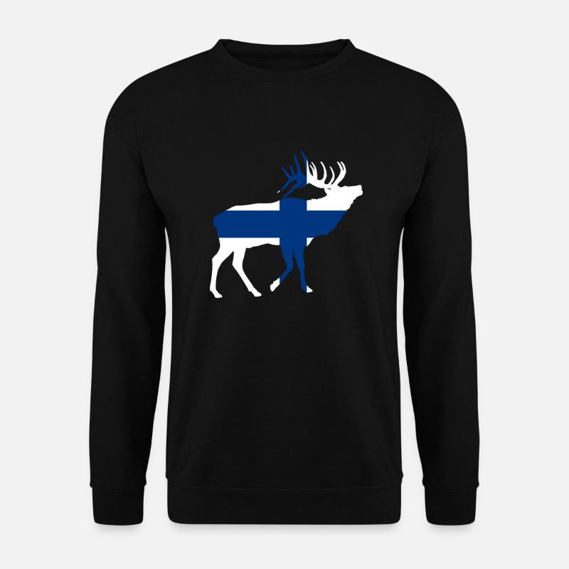 Finlande Elch - Sweat-shirt Unisexe - noir
