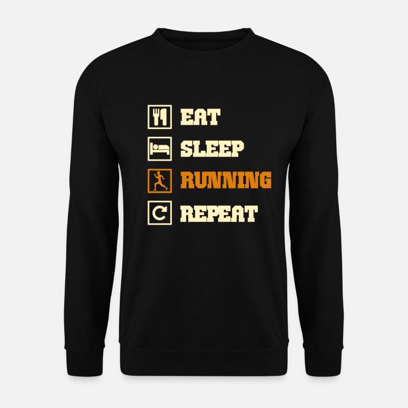 running - Unisex Pullover - Schwarz
