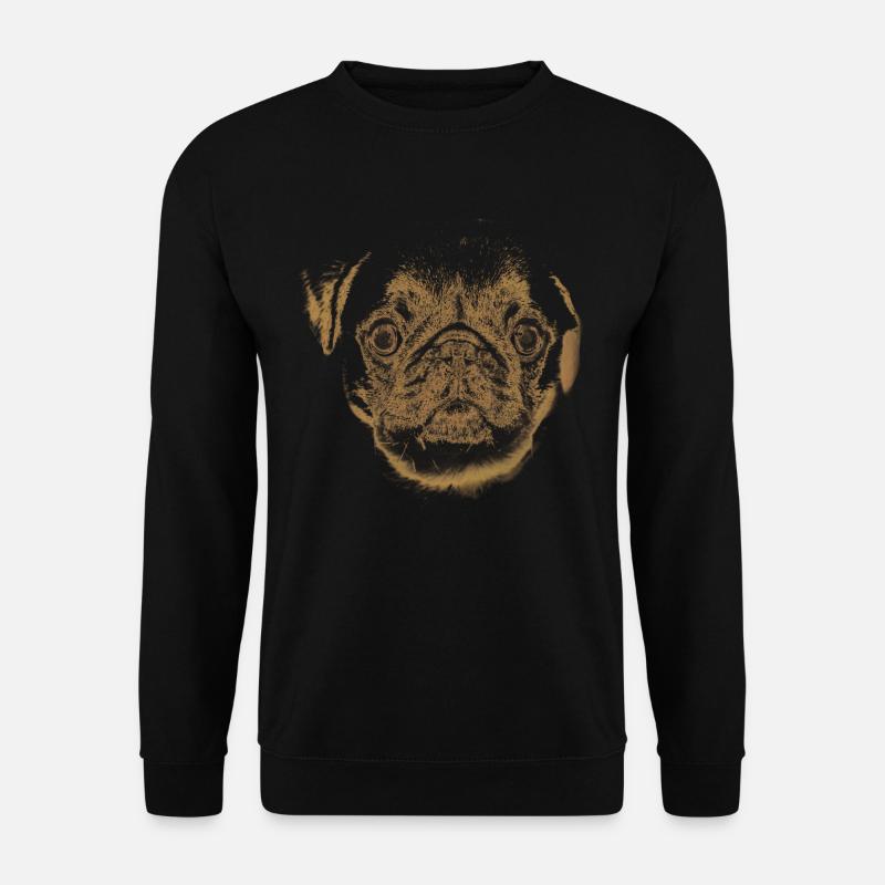 Mops - Unisex Pullover - Schwarz