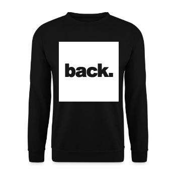 Texte de cadeau de typo sexy arrière déclaration arrière - Sweat-shirt Unisexe - noir - Devant - Alina (178cm) & Michal (187cm)