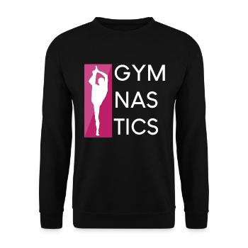 Gymnastics - Unisex Pullover - Schwarz - Vorne - Alina (178cm) & Michal (187cm)