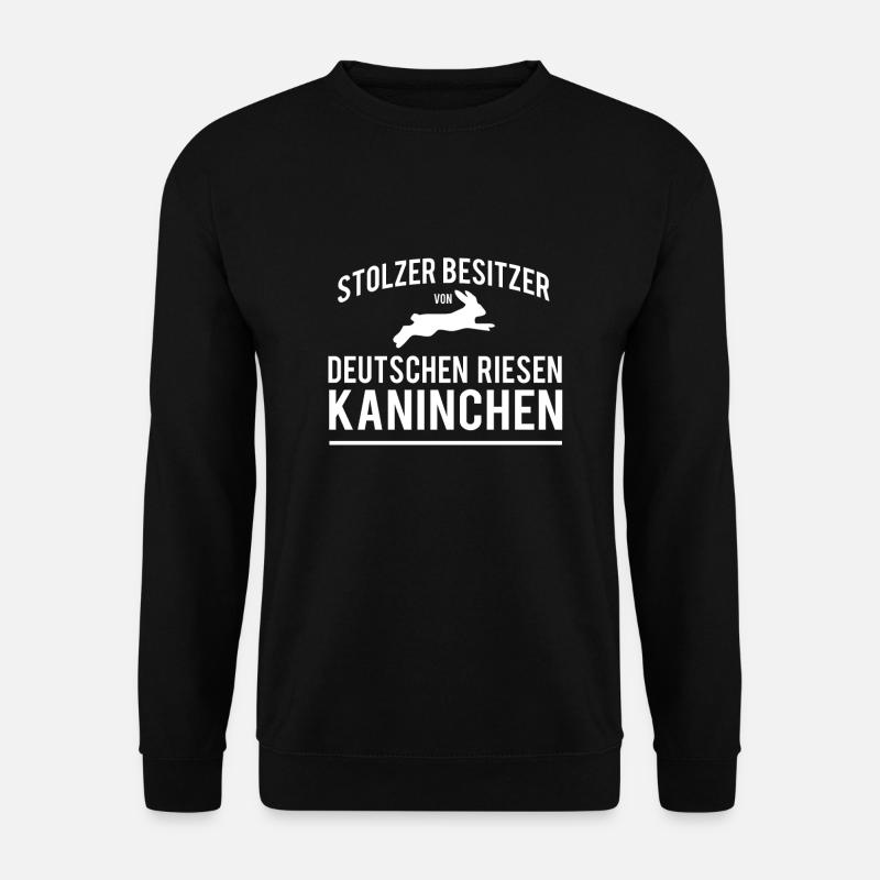 German giant rabbit owner - Unisex Sweatshirt - black