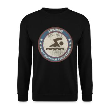 natation - Sweat-shirt Unisexe - noir - Devant - Alina (178cm) & Michal (187cm)