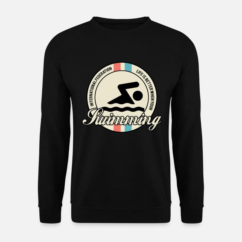 swimming - Unisex Pullover - Schwarz