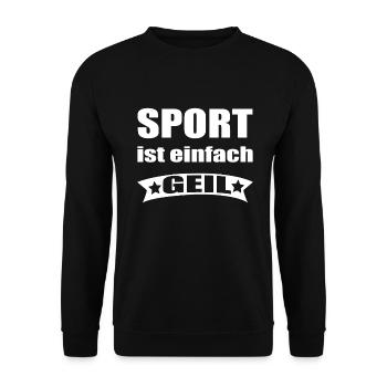 sportif - Sweat-shirt Unisexe - noir - Devant - Alina (178cm) & Michal (187cm)