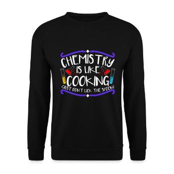 chimie - Sweat-shirt Unisexe - noir - Devant - Alina (178cm) & Michal (187cm)