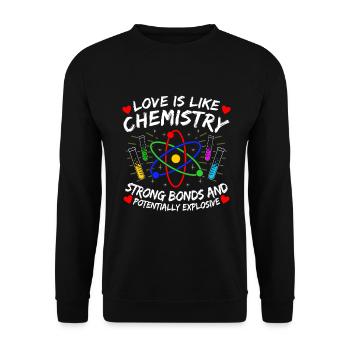 chemistry - Unisex Sweatshirt - black - Front - Alina (178cm) & Michal (187cm)