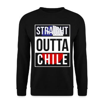 Chile - Unisex Sweatshirt - black - Front - Alina (178cm) & Michal (187cm)