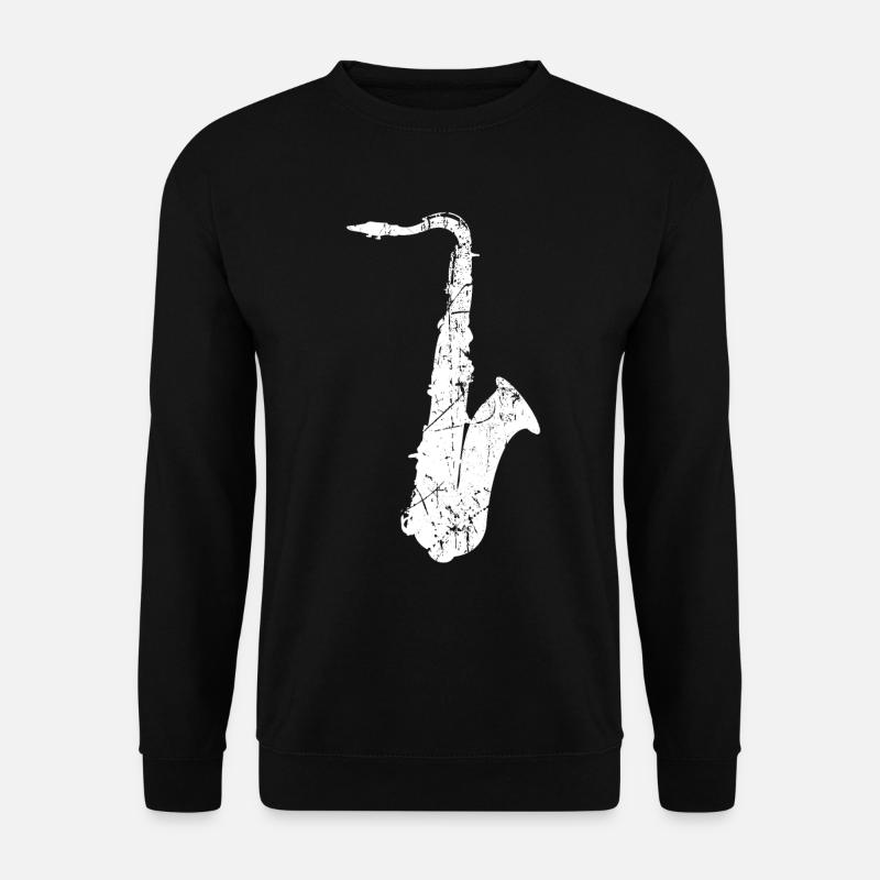 Saxophone - Unisex Pullover - Schwarz