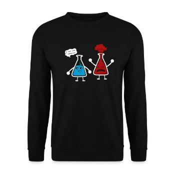 chimie - Sweat-shirt Unisexe - noir - Devant - Alina (178cm) & Michal (187cm)