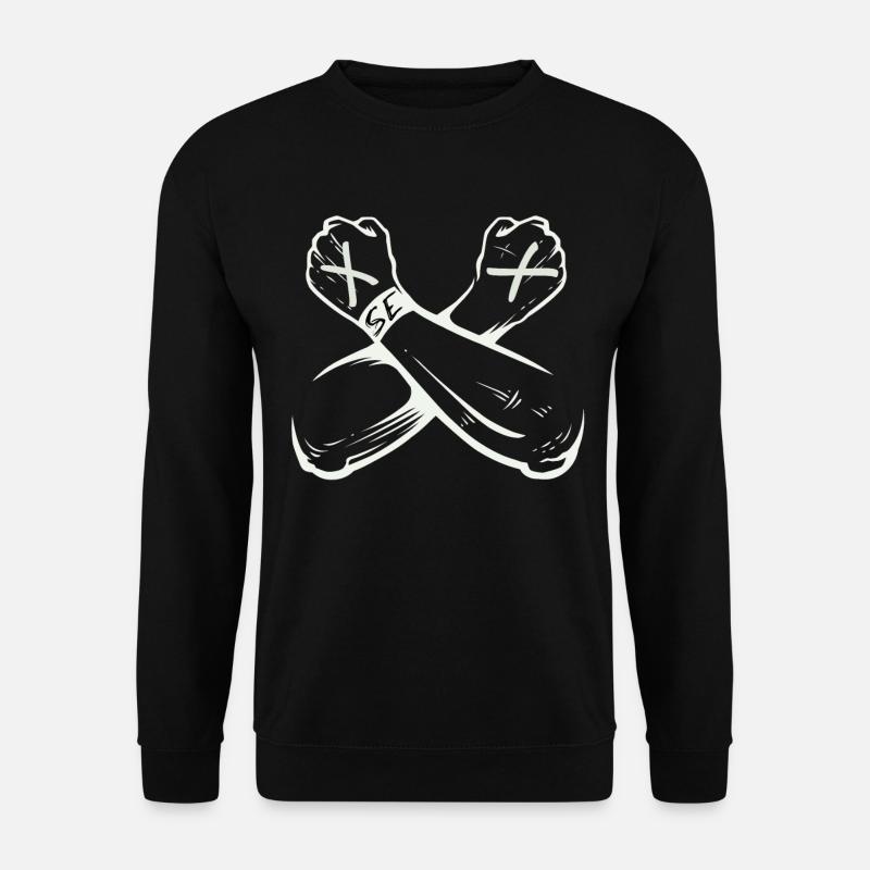 Staight Edge, Vegan Shirt - Unisex Sweatshirt - black