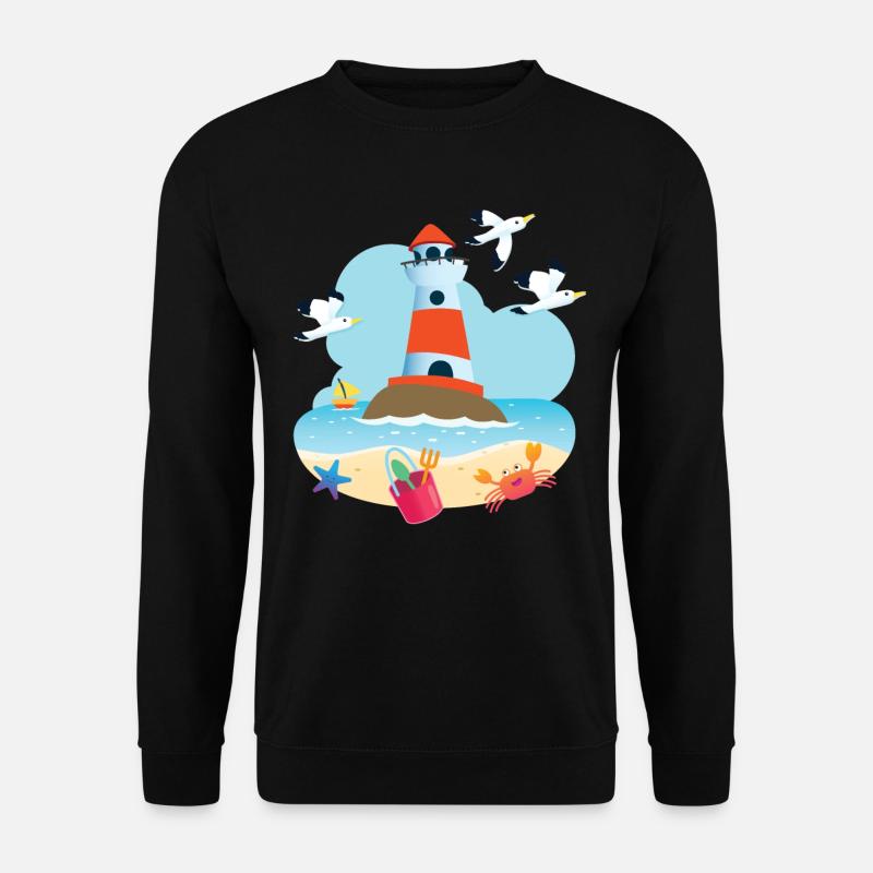 Lighthouse beach - Unisex Sweatshirt - black