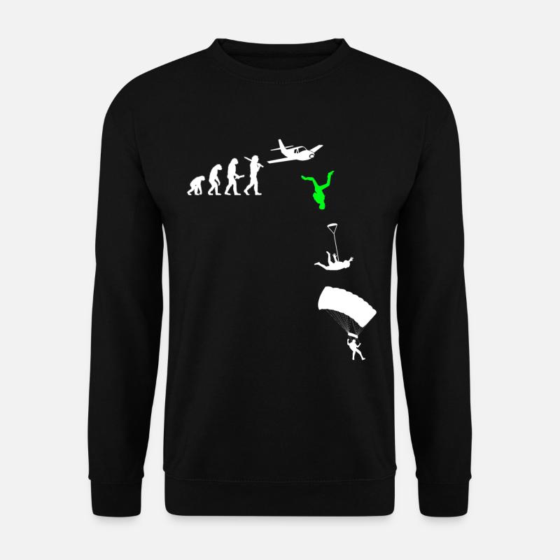 Fallschirm, Skydive, Freefly Shirt - Unisex Pullover - Schwarz