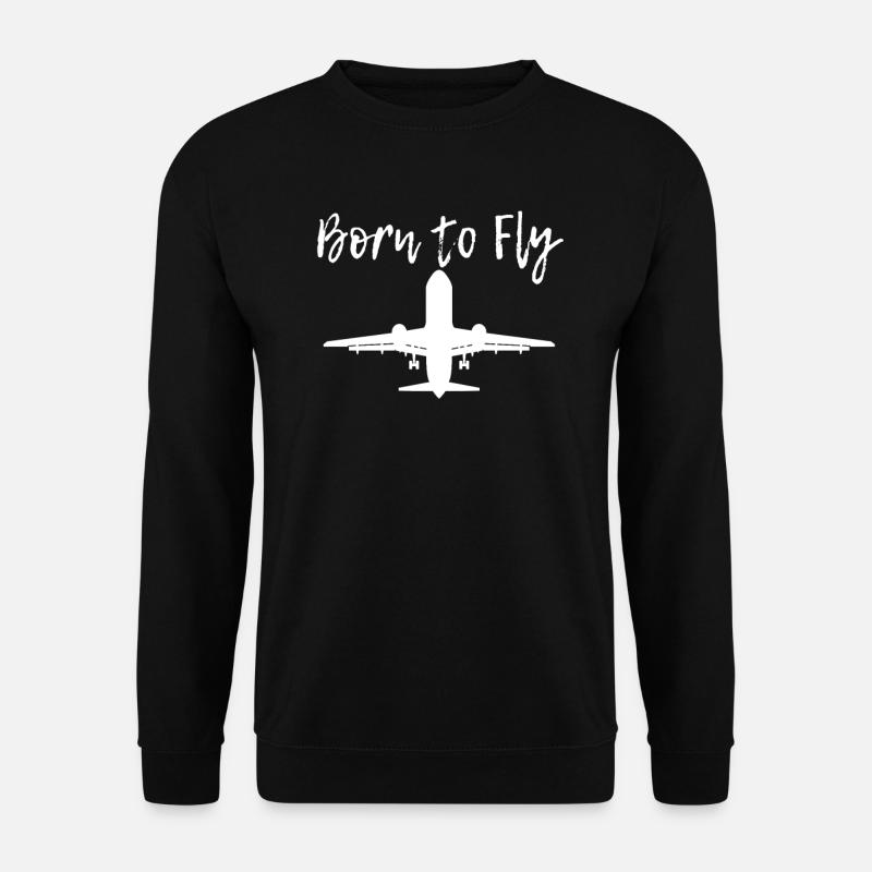 plane - Unisex Sweatshirt - black