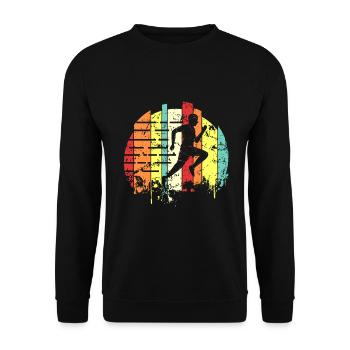course - Sweat-shirt Unisexe - noir - Devant - Alina (178cm) & Michal (187cm)