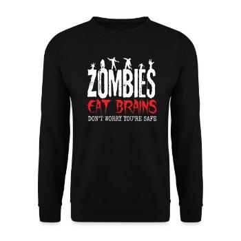 Zombie - Unisex Pullover - Schwarz - Vorne - Alina (178cm) & Michal (187cm)