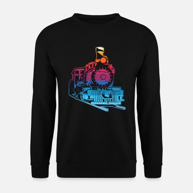 Zug Züge Modeleisenbahn Eisenbahn Geschenk - Unisex Pullover - Schwarz