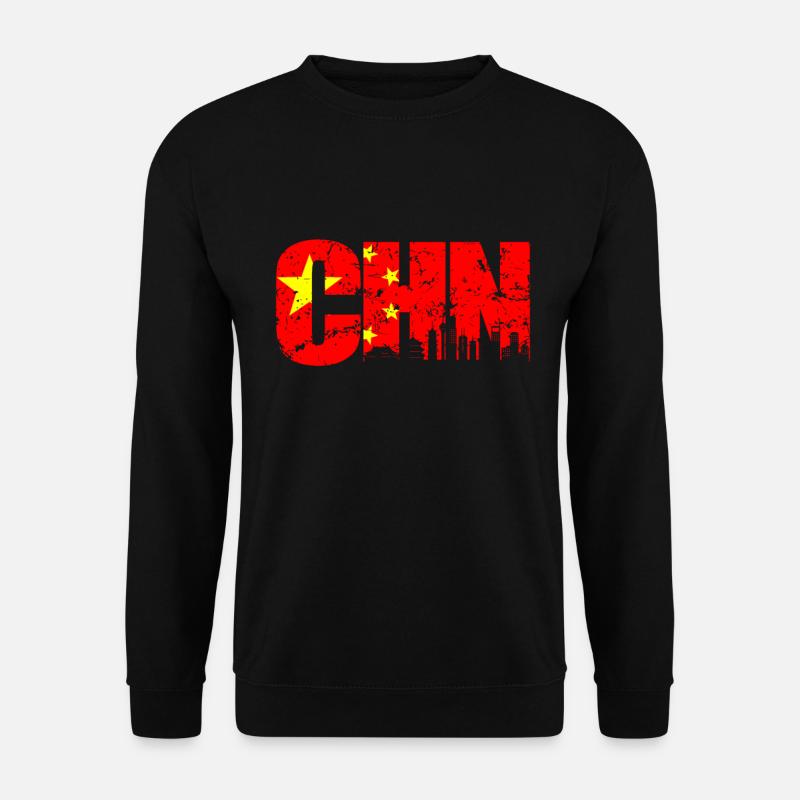 China - Unisex Pullover - Schwarz