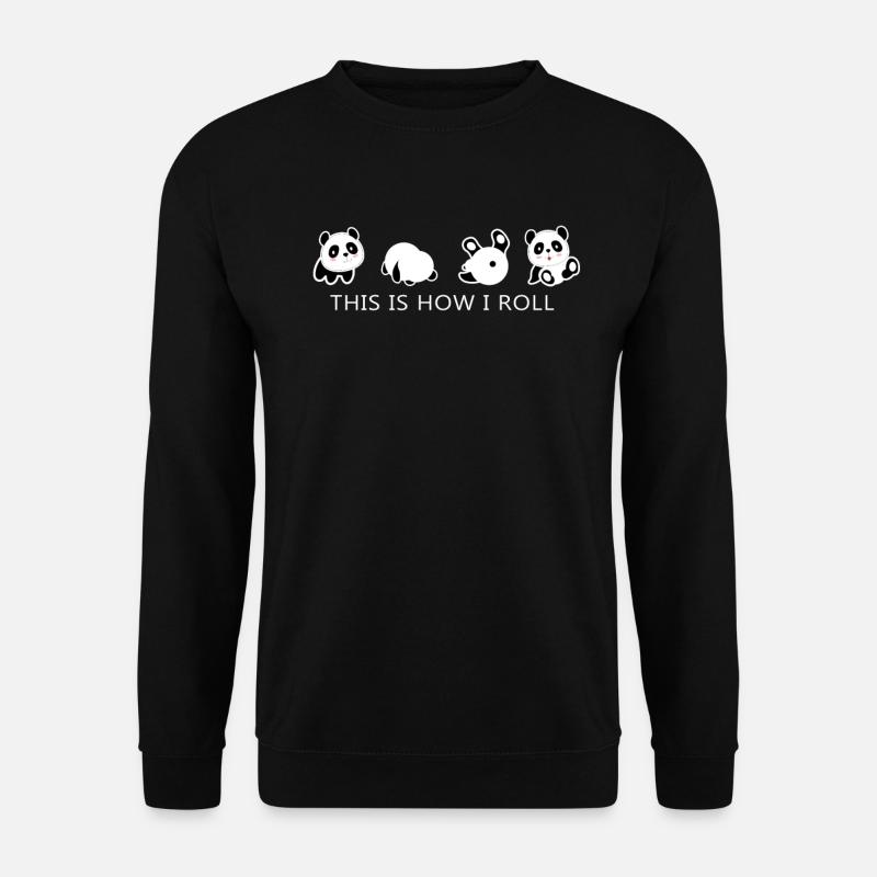 Panda Panda's Gift Ours de la Forêt Doux - Sweat-shirt Unisexe - noir