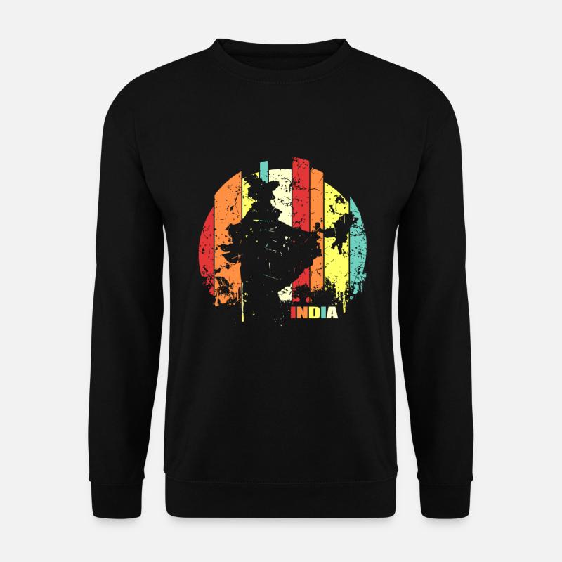 Indien - Unisex Pullover - Schwarz
