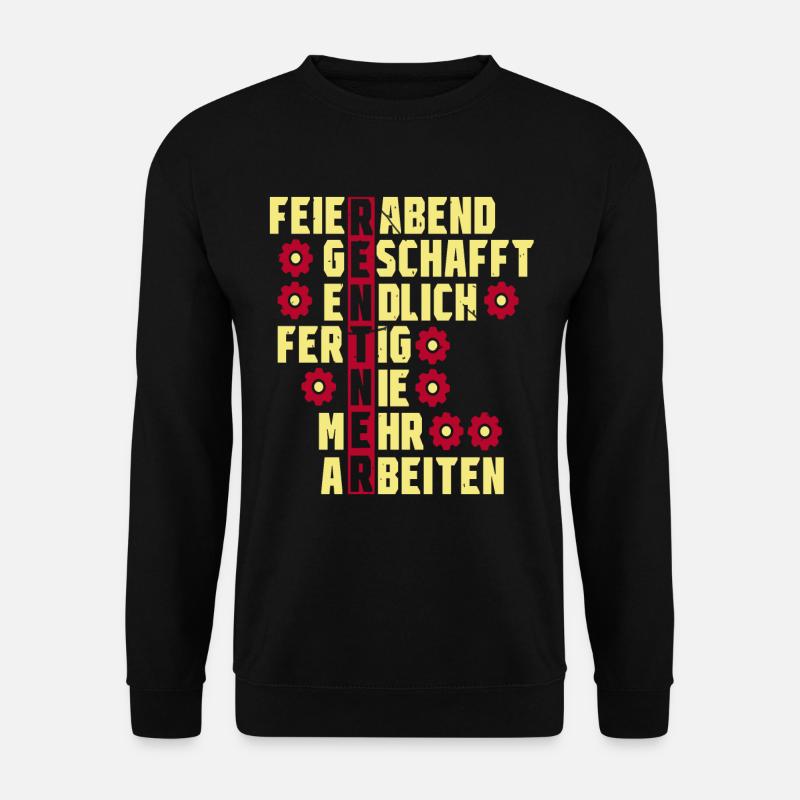 Rentner 2020 Nie mehr arbeiten Geschenk Ruhestand - Unisex Pullover - Schwarz