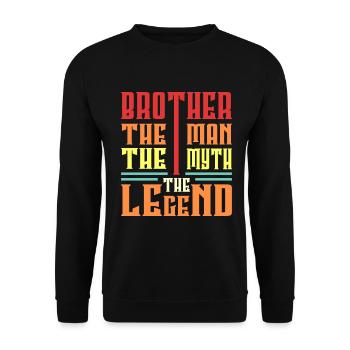 Brothers - Unisex Sweatshirt - black - Front - Alina (178cm) & Michal (187cm)