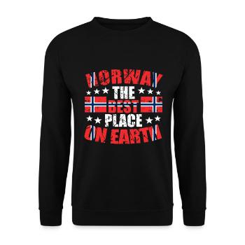 Norvège - Sweat-shirt Unisexe - noir - Devant - Alina (178cm) & Michal (187cm)