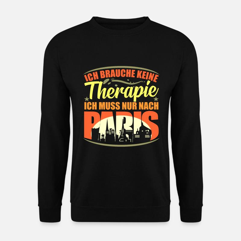 Paris - Unisex Pullover - Schwarz