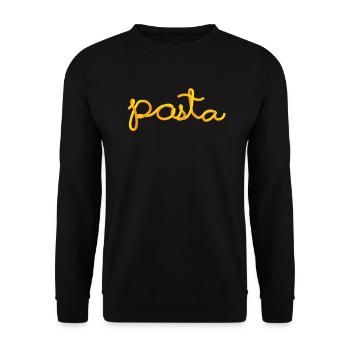 pasta - Unisex Sweatshirt - black - Front - Alina (178cm) & Michal (187cm)