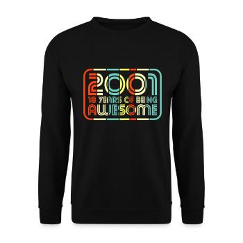 18th birthday - Unisex Sweatshirt - black - Front - Alina (178cm) & Michal (187cm)