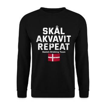 Denmark - Unisex Sweatshirt - black - Front - Alina (178cm) & Michal (187cm)