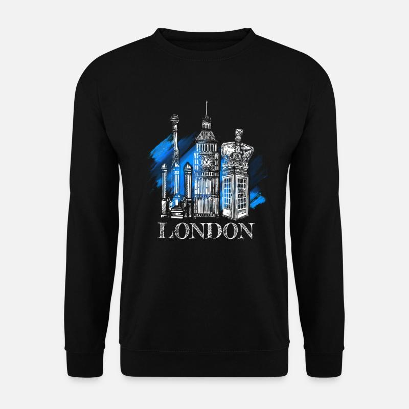 London - Unisex Pullover - Schwarz