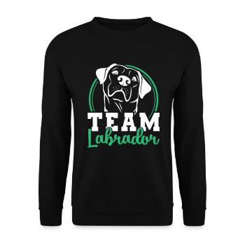 Labrador - Sweat-shirt Unisexe - noir - Devant - Alina (178cm) & Michal (187cm)