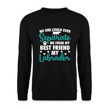 Labrador - Sweat-shirt Unisexe - noir - Devant - Alina (178cm) & Michal (187cm)
