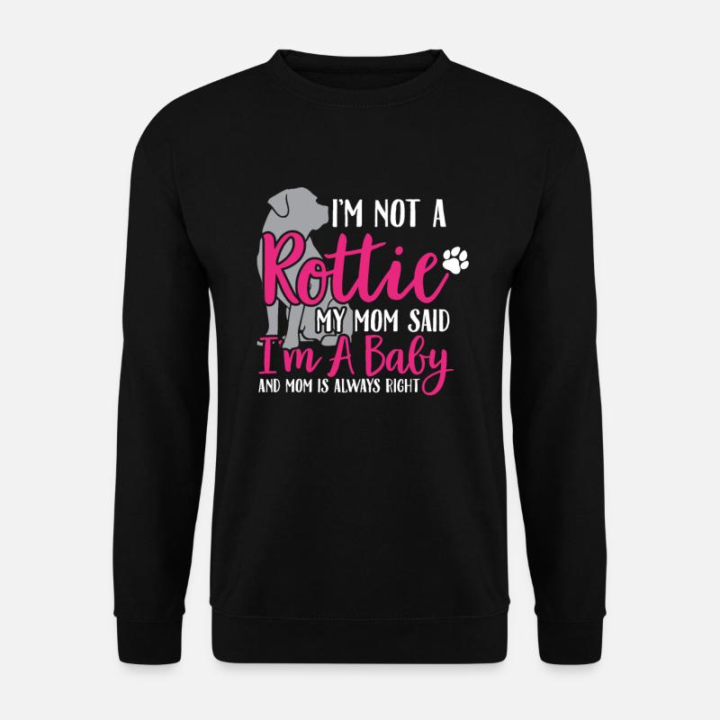 Rottweiler puppy dog gift idea - Unisex Sweatshirt - black