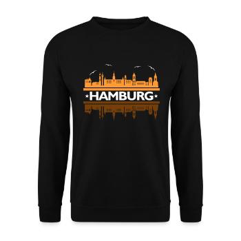 Hambourg - Sweat-shirt Unisexe - noir - Devant - Alina (178cm) & Michal (187cm)